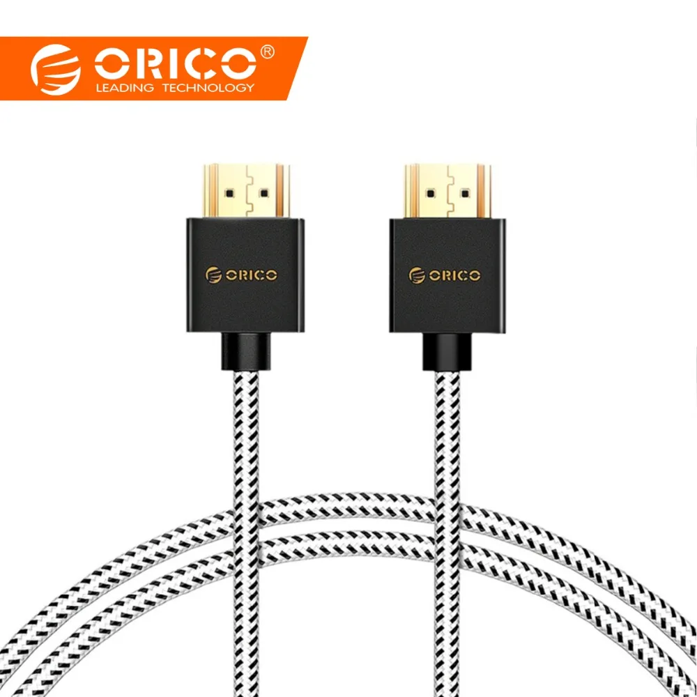 Orico PVC Digital Audio Video Cable Gold Plated HDMI Cable For HDTV LCD Projector 1080P 3D HDMI Splitter 4K HDTV 0.5m 1m 2m 3M