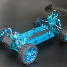 4WD HSP Rc автомобиль 1/10 масштабная модель электромобиль внедорожный Багги 94107 PRO металлический каркас игрушки