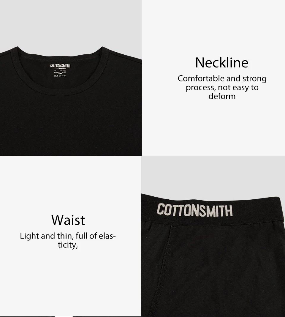 Original xiaomi mijia COTTONSMITH women's men's far infrared heat thin section set autumn pants black (11)