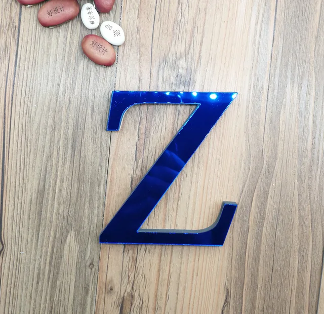 Buy DIY Blue Acrylic Letters 26 English Freestanding