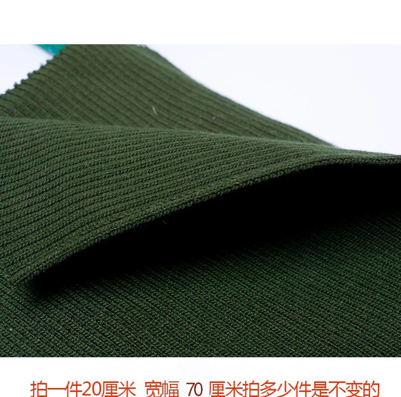 Утепленная 2*1 куртка-пуховик с вырезом, манжетами и нижним подолом, хлопковая трикотажная ткань в рубчик - Цвет: Army green W105cm