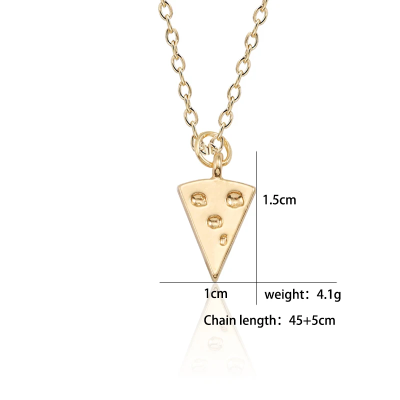 8-Pcs-In-1-Set-Simple-Tiny-Pizza-Pendant-Necklace-Gold-Silver-Food-Best-Friends-Forever (4)