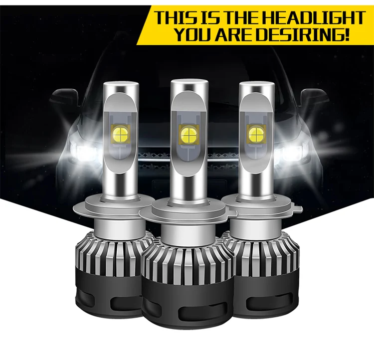 2 шт. автомобильный мини led H8 H9 H11 13200lm фары 6000K лампы Комплект HB3 9005 9006 HB4 H4 9012 H7 XHP70 110