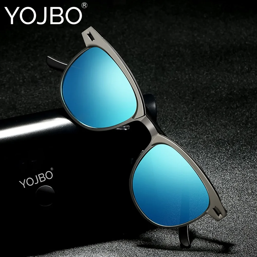YOJBO Роскошные брендовые дизайнерские солнцезащитные очки пилота мужские Поляризованные Вождения зеркальные женские тени UV400 Солнцезащитные очки для мужчин polorized