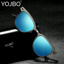YOJBO Роскошные брендовые дизайнерские солнцезащитные очки пилота мужские Поляризованные Вождения зеркальные женские тени UV400 Солнцезащитные очки для мужчин polorized