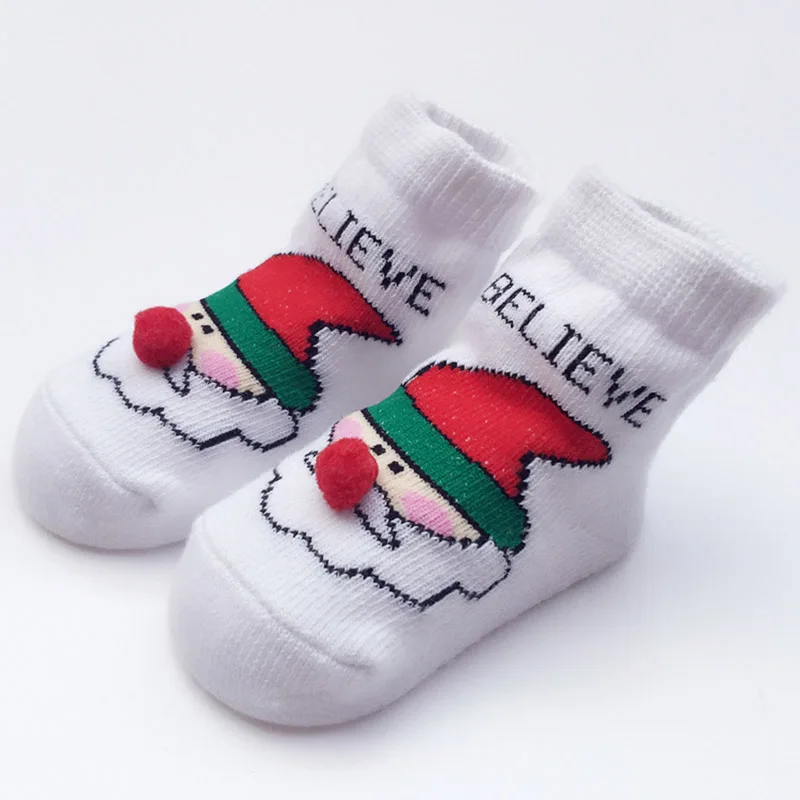 Soboba New Socks for Infant Cotton Breathable Christmas Socks for