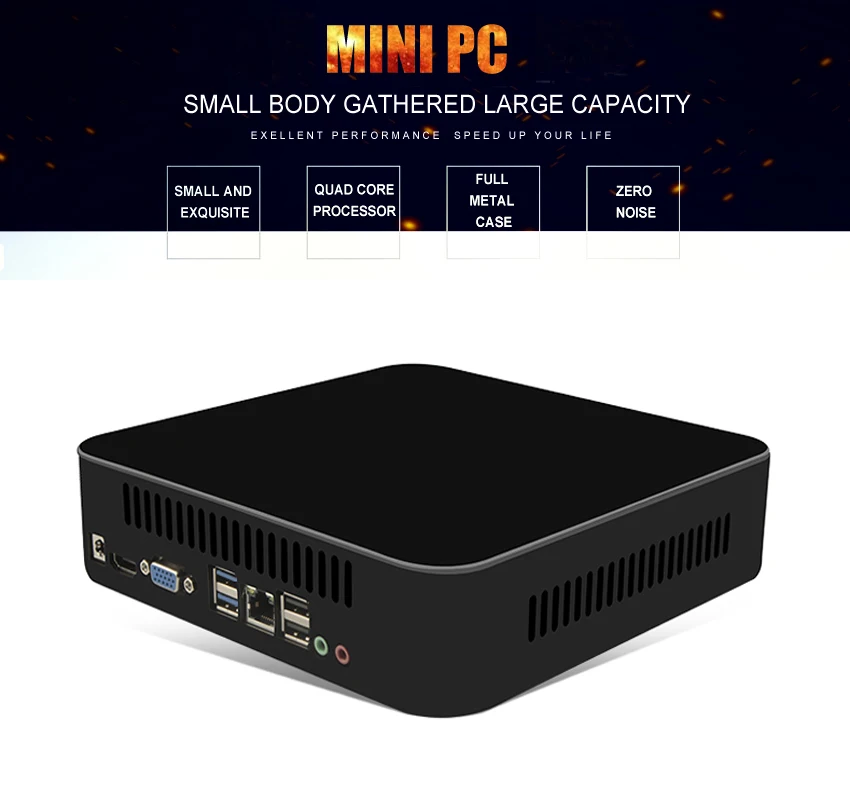 HTPC Intel 7th Gen Процессор i5 7500 4 ядра quad Threads, мини-ПК с сенсорным экраном DDR4 32G Оперативная память 512 г SSD 3,4 ГГц 6 Мб Кэш 4 K играть в игры компьютера