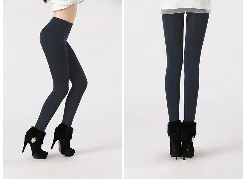 spanx leggings CHRLEISURE 8 Colors S-XL Winter Plus Cashmere Leggings Woman Warm Big Size Faux Velvet Knitted Thick Slim Super Elastic Leggings capri leggings