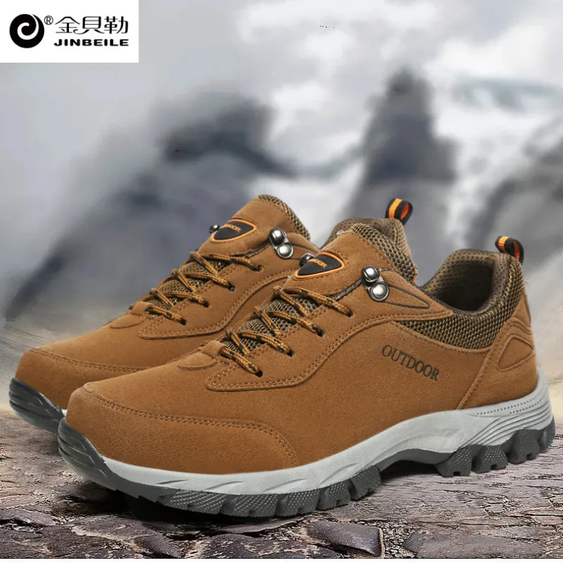 Mountaineering shoes 2018 new leather,wear resistant anti slip sneakers, outdoor fitness workwear sports men's shoes super size Mountaineering shoes 2018 new leather,wear resistant anti slip sneakers, outdoor fitness workwear sports men's shoes super size
