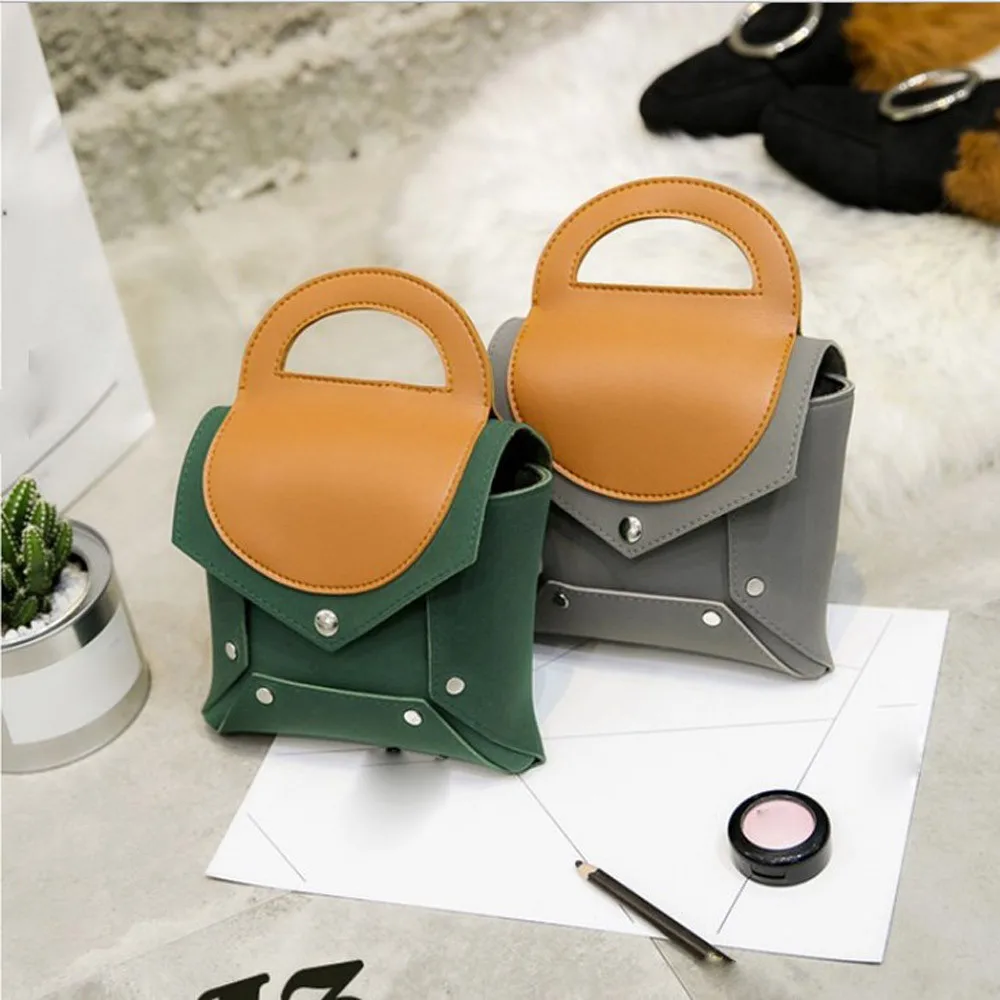 

New Designs Women's Casual Shoulder Bag Lady Handbag Contrast Shoulder Crossbody Bag Leather Handbags PU Shoulder Bag H30419