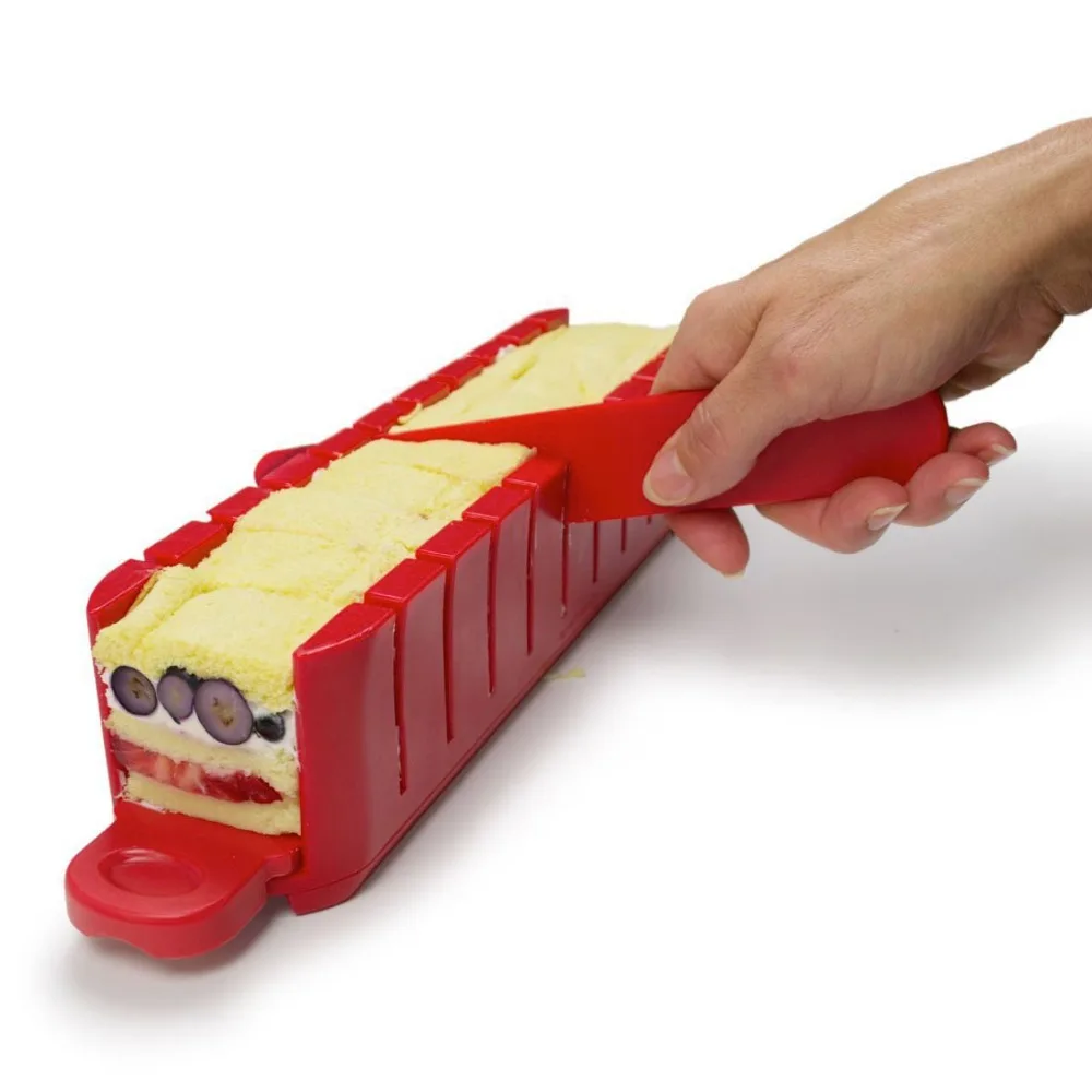 

Cake Decorating Tools Kitchen Fondant Stackable Appetizer Maker Cake Divider Slicer Cutter To Make 11PCS Cakes In 5 Mins HK164