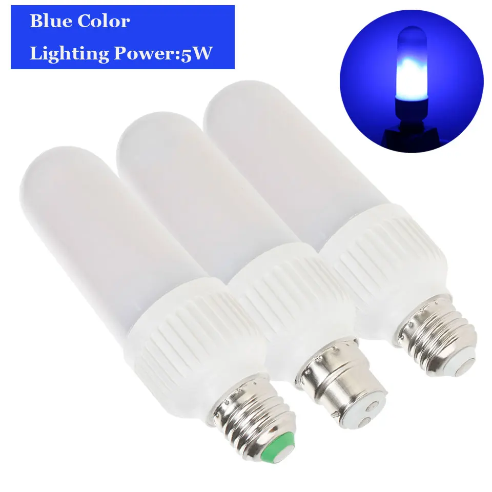NEW E26 E27 Simulation Flame Effect 5W B22 LED Flame Effect
