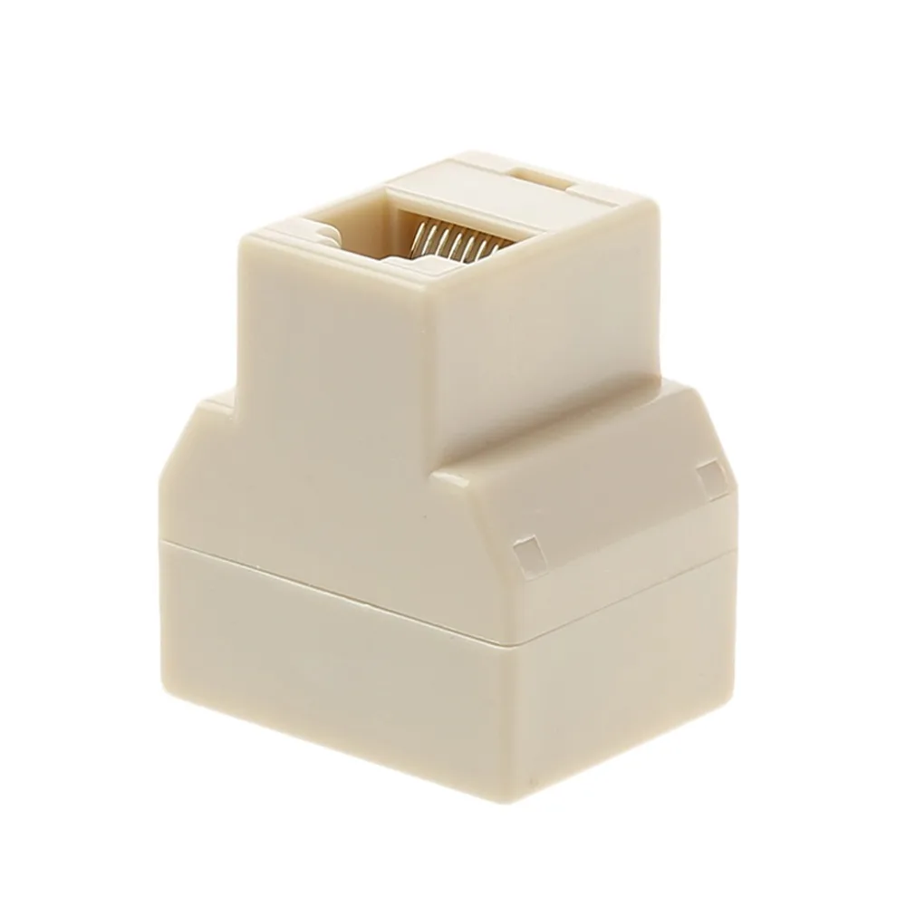 3Pcs set 1 To 2 Way LAN Ethernet Network Cable RJ45 Female Splitter Connector Adapter for 4
