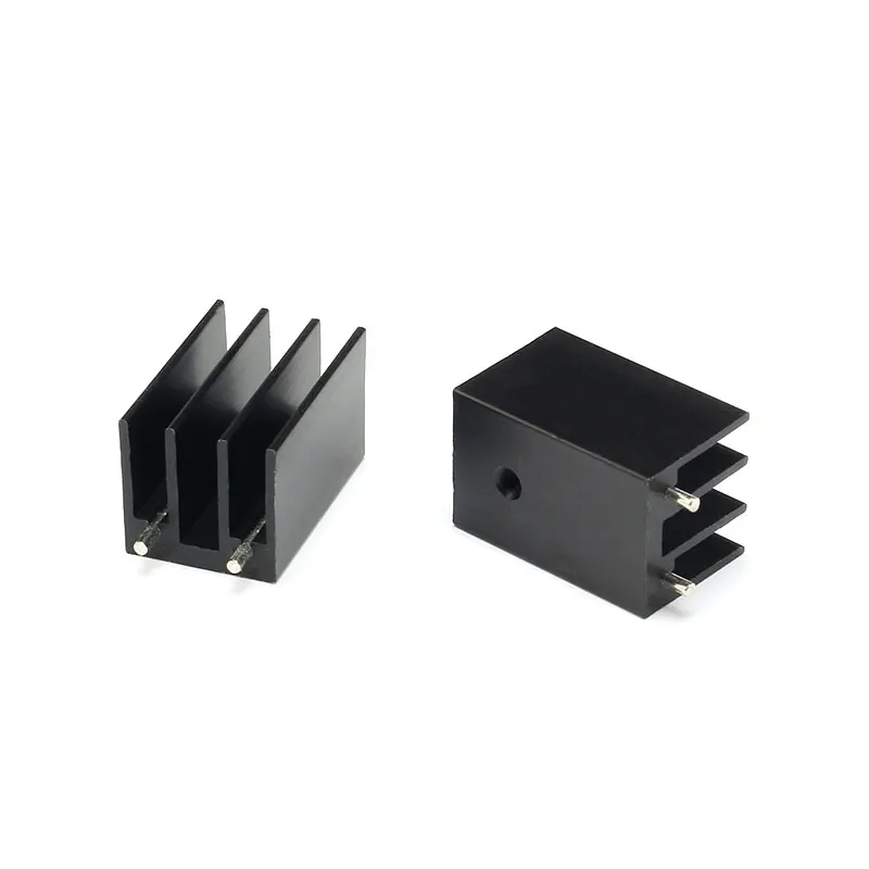 5 pcs 161625mm TO-220 Heatsink Cooling Fin Radiator Aluminum Cooler Heat Sink 16X16X25mm (2)