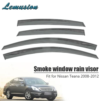 

High Quality 4pcs Smoke Window Rain Visor For Nissan Teana J32 2008 2009 2010 2011 2012 Vent Sun Deflectors Guard Accessories
