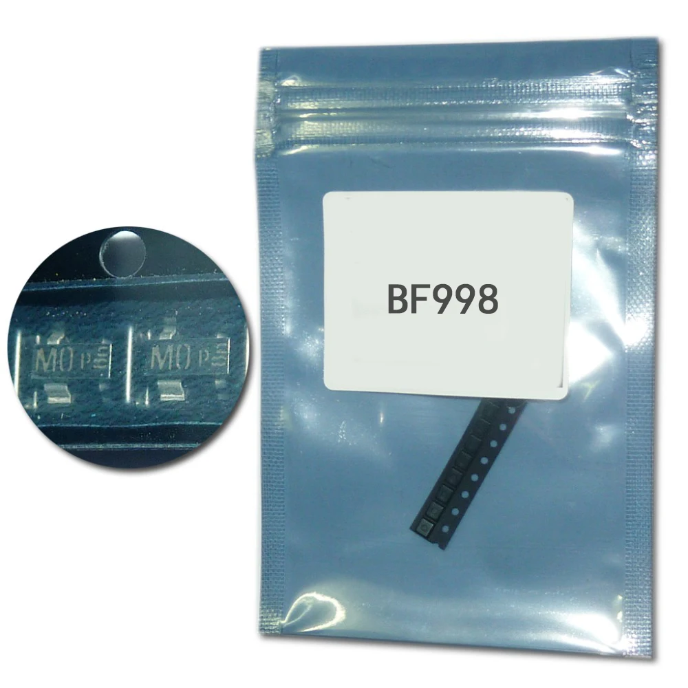 10pcs/lot BF998 MOSFET N Channel 12V 30mA SOT 143 MOS fast switch/low ...