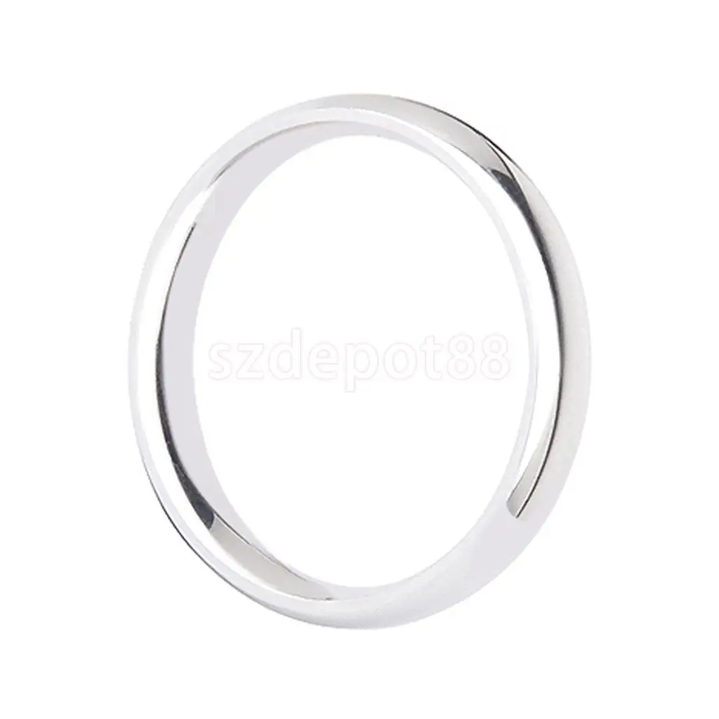 

Silver Stainless Steel Comfort Fit Plain Wedding Band Ring 4mm Wide Size 9