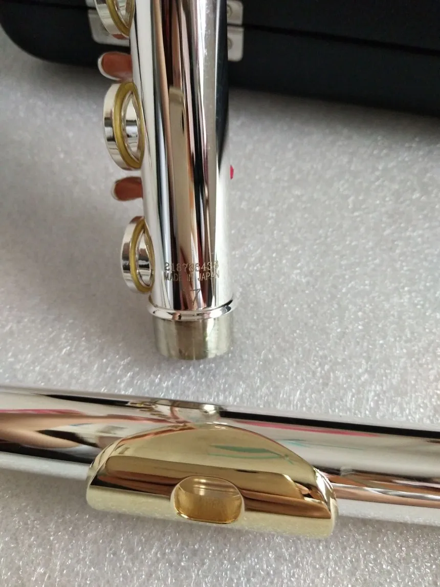 Nueva flauta YFL-212 instrumento de música 16 agujeros E key música C Tune flauta primaria chapada en oro con rendimiento real de la Caja foto