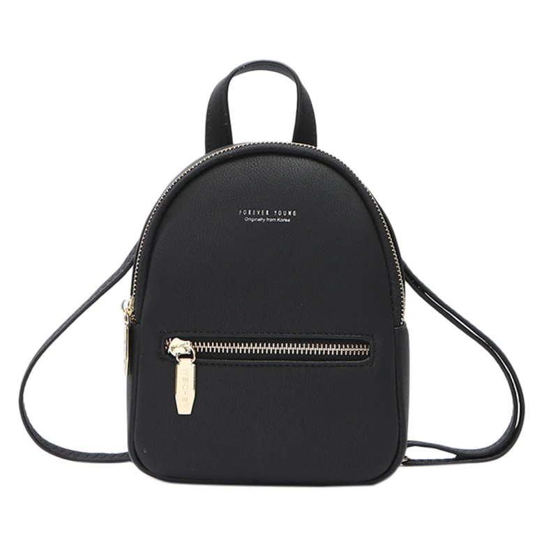 

JHD-New Designer Fashion Women Backpack Mini Soft Press Multi-Function Small Backpack Female Ladies Shoulder Bag Girl Purse