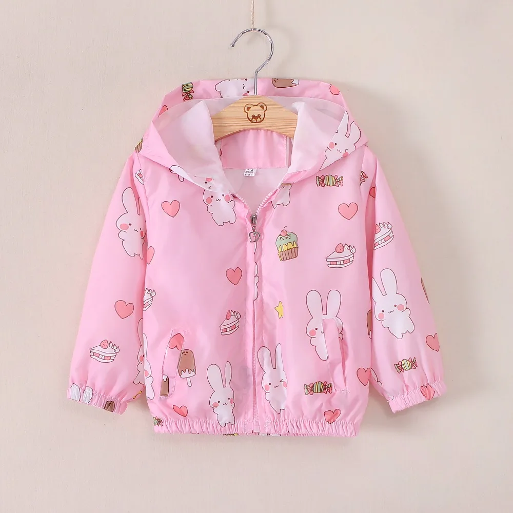 BibiCola baby girls outerwear jacket coat kids sun protective hoodies