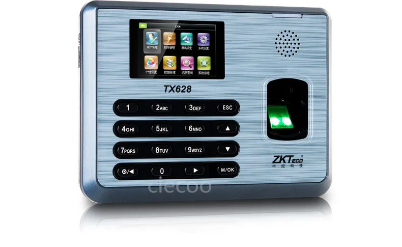 Zk TX628 перфоратор карты и отпечатков пальцев посещаемость рабочего времени