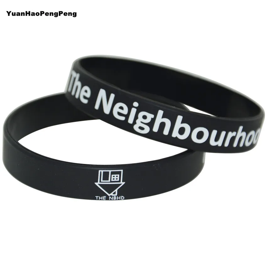 

50pcs/lot Fashion Rock Band Fans The Neighbourhood Silicone Wristband Bracelets