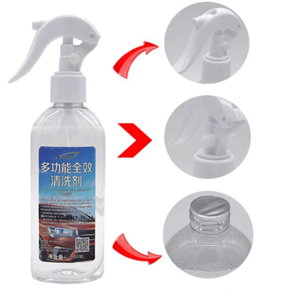 

2019 Cleaning Supplies NEW Multi-functional Car Interior Agent Universal Auto Car Cleaning Agent 200ML Weight Gift Drop #0427