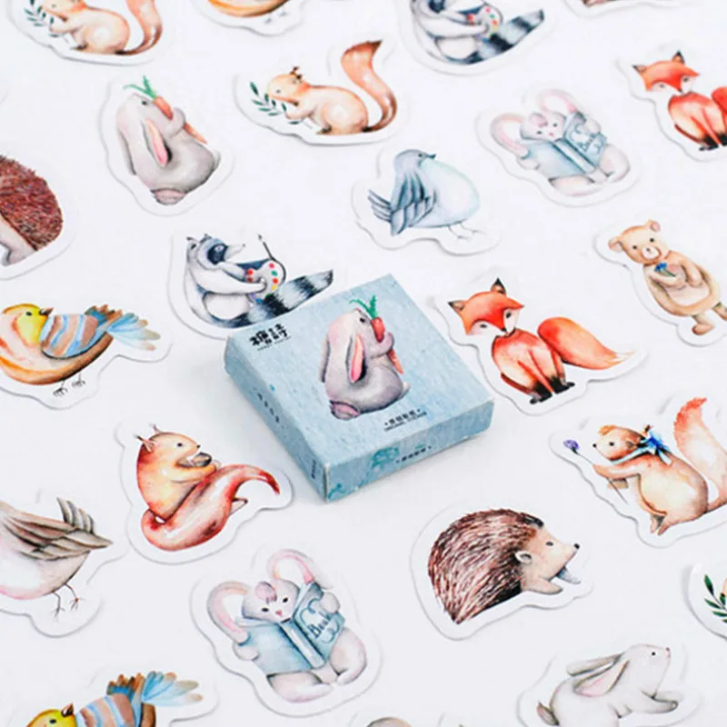 

1pcs 2019 Forest animal Memo Pad Diary Stickers Pack Posted It Kawaii Planner Scrapbooking Stationery Escolar School Supplies