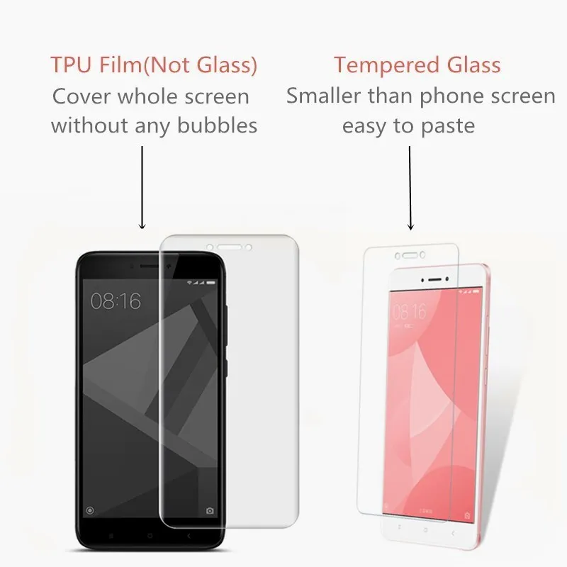 2 шт. стекло для Xiaomi Redmi 4X защита экрана закаленное ультра-тонкая пленка телефона с