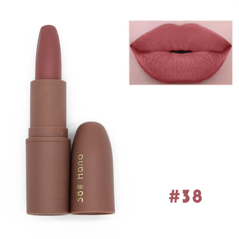 7 Colors Bullet Lipstick Matte Lip Gloss Non-stick Cup Lipstick Waterproof Long-lasting Moisturizing Lip Portable Smooth Soft - Color: 07