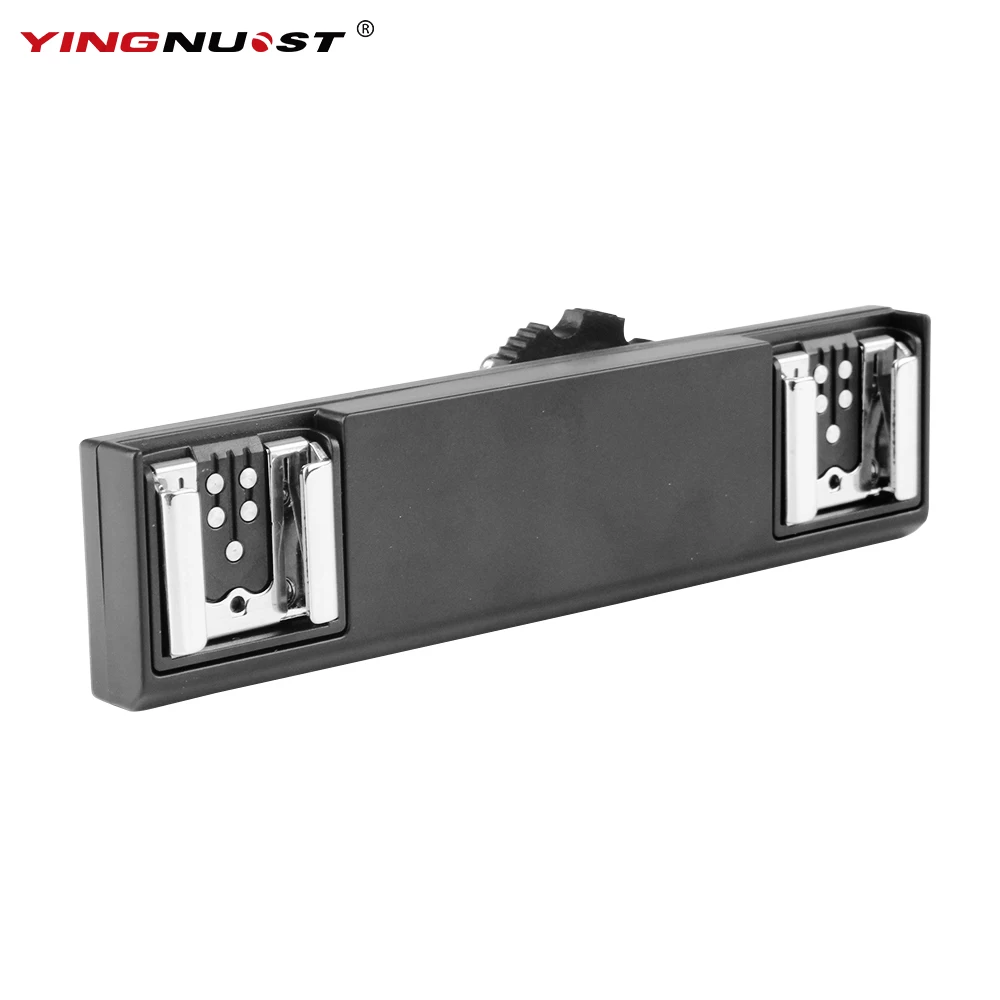 YINGNUOST Dual Hot Shoe Bracket Splitter Adapter For Camera For Canon