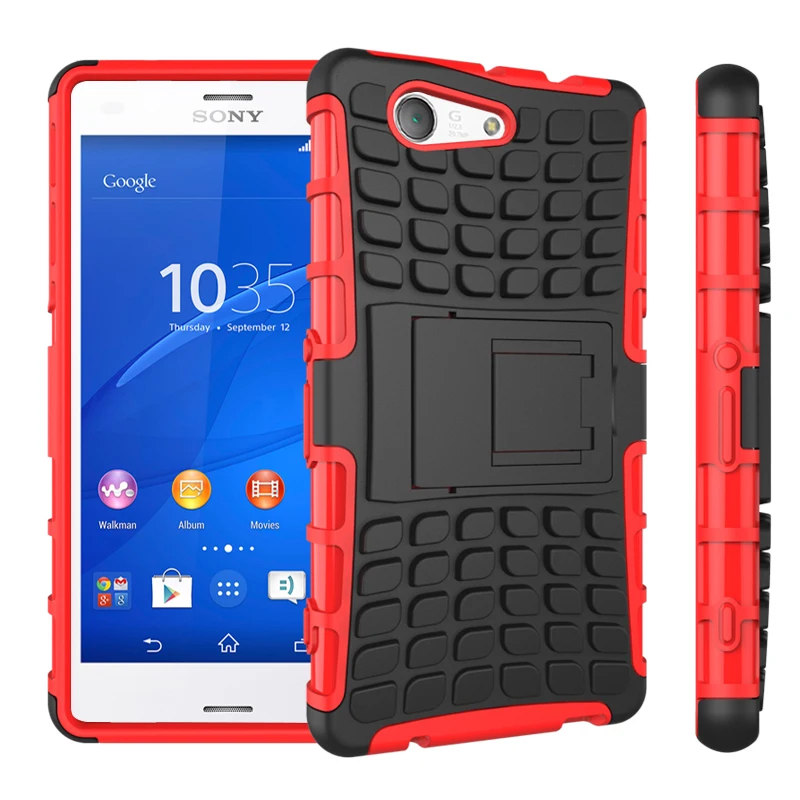 

For Sony Xperia Z3 Compact Case Hybrid Rugged Hard Armor Defender Silicone Case For Sony Xperia Z3 Mini D5803 M55W Case Cover