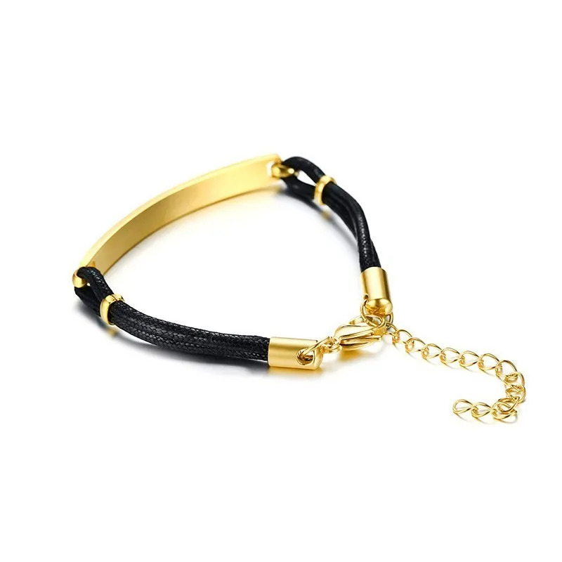 Double-Rope-Chains-ID-Bangle-For-Women-Men-Gold-Stainless-Steel-Custom-Text-Adjustable-Length-Lover (1)