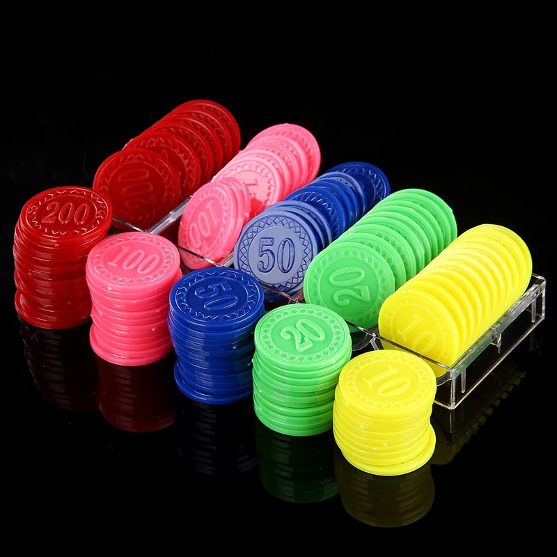 New High end Double sided 100 piece Digital Chips Poker Game Token