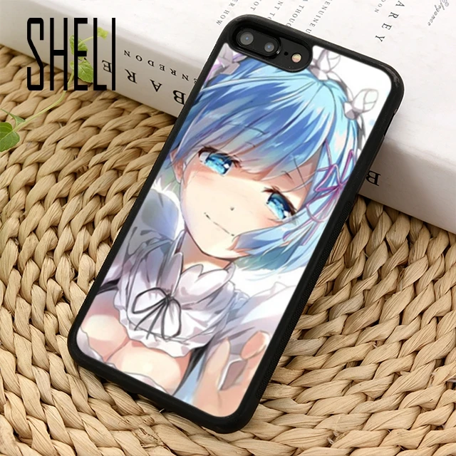 SHELI RE Zero Rem Ram Emilia Anime Phone Case Cover For iPhone 6s 7 8 plus 11 pro X XR XS max Samsung S6 S7 edge S8 S9 S10 |