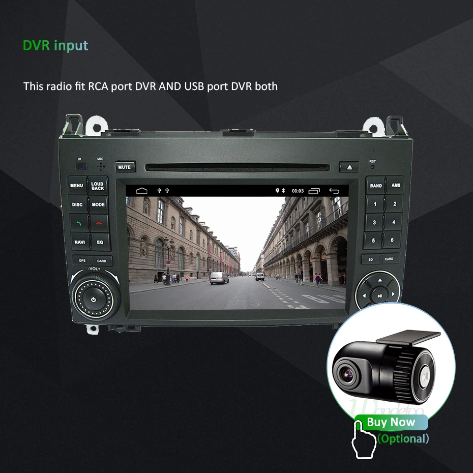 Sale DSP IPS Android 9.0 4G 64G ROM 2 DIN DVD For Mercedes Benz Sprinter B200 W209 W169 W169 B-class W245 B170 Vito W639 GPS Radio 27