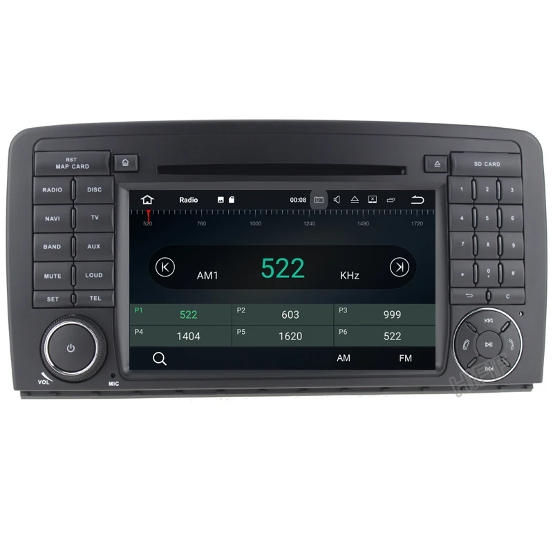 Discount 1024*600 Octa Core Android 8.0 Car DVD for Mercedes Benz AMG/R Class W251 R280 R300 R320 R350 GPS Radio Stereo 4GB RAM 32GB ROM 2