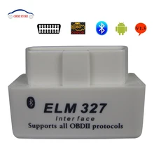Мини elm327 Bluetooth V1.5 OBD2 OBDII Elm 327 V 1,5 OBD 2 Автомобильный диагностический сканер для Android/PC ELM-327 Диагностический инструмент