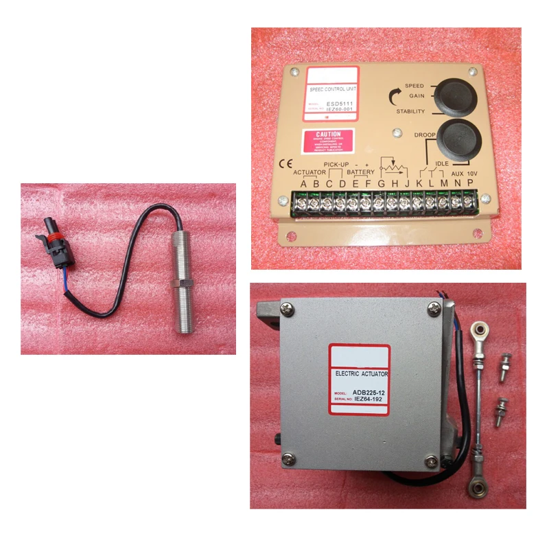 

ADB225-24V or ADB225-12V Generator Actuator ADB225 ( 12v or 24V ) with speed governor ESD5111 and speed sensor 3034572