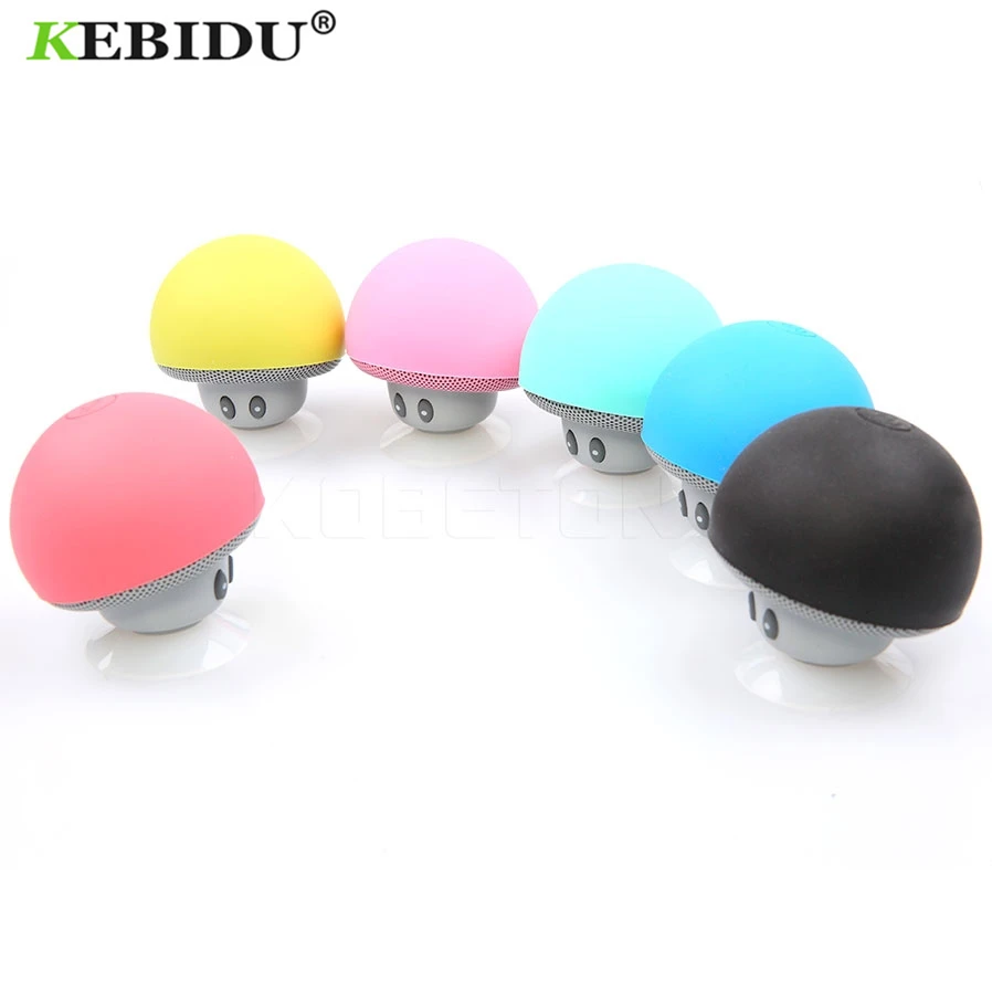 Беспроводная Bluetooth Колонка kebidu в форме гриба портативная Водонепроницаемая мини