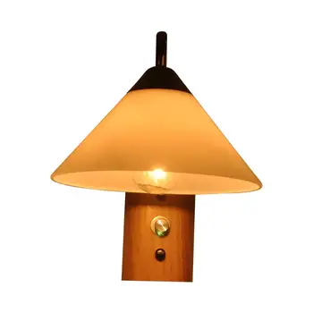 

2017 European Craft Glass and Rubber Wooden Products Professional Art Cylindrical China Post Free Mail Family Wall Light