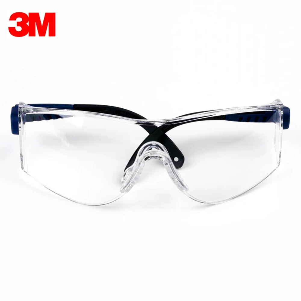 

3M / 10196 Safety Glasses Adjustable Cycling Goggles Eyewear Anti Dust Windproof Anti Fog Coating Eye Wear for Eye Protection