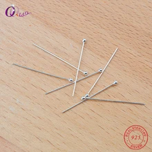 25 мм 925 пробы для головы с серебряным шариком шпильки Diy ювелирных изделий, из бисера Ювелирных изделий, ювелирные изделия, аксессуары, 20 шт./упак