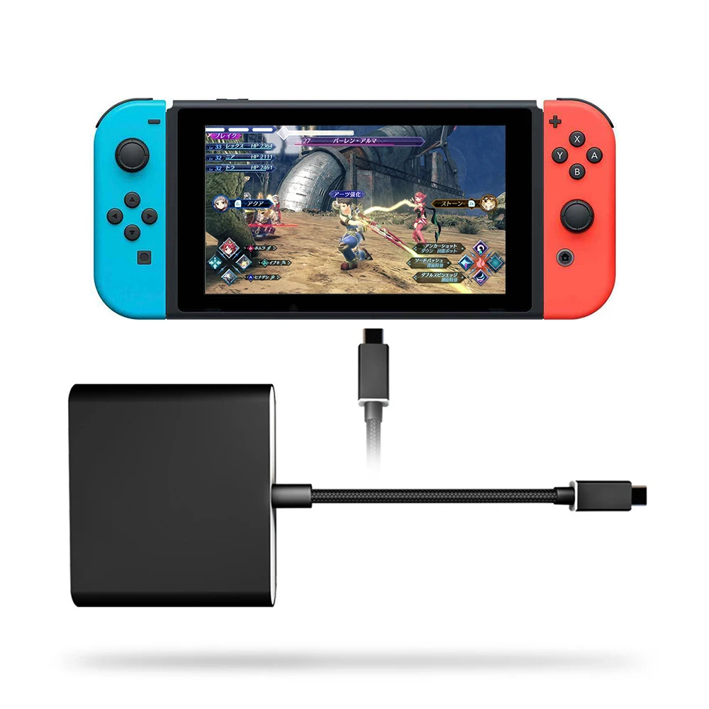 

For Nintend Switch dock Mini size Type C to HDMI + PD Power Charging + USB3.0 Converter Adapter for Switch Game Console