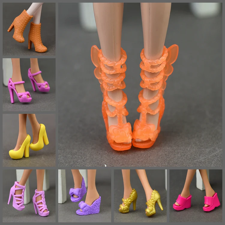 Разные стили Оригинальная кукла обувь/модные современные на высоком каблуке сандалии интимные аксессуары для Барби Кукла Синьи подарок