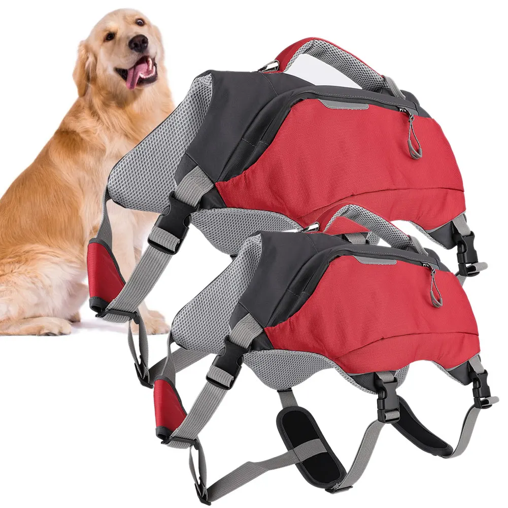2 в 1 воздухопроницаемая сумка для седла, дорожная сумка, рюкзак для собак, для тренировок, Походов, Кемпинга, на открытом воздухе, Нетоксичная Сумка-переноска для собак