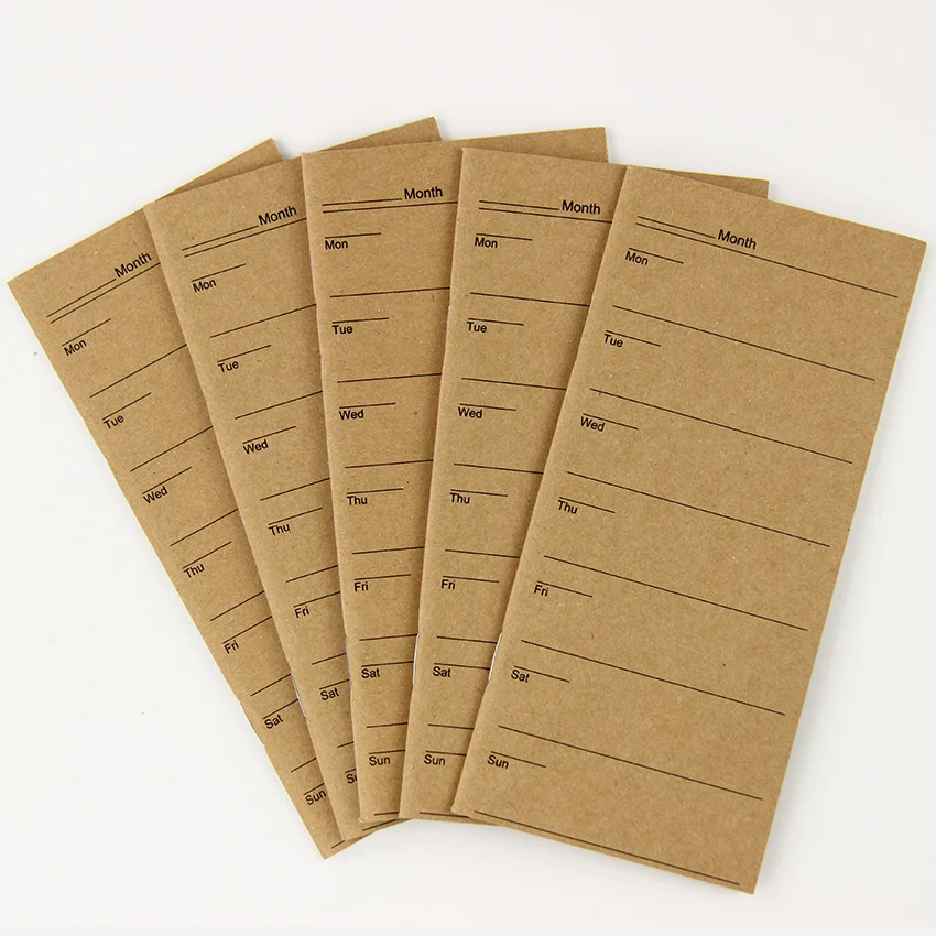 

1 PC Vintage Notebook Weekly Plan Diary Planner Notepad for Kids Office School Supplies Gift Stationery
