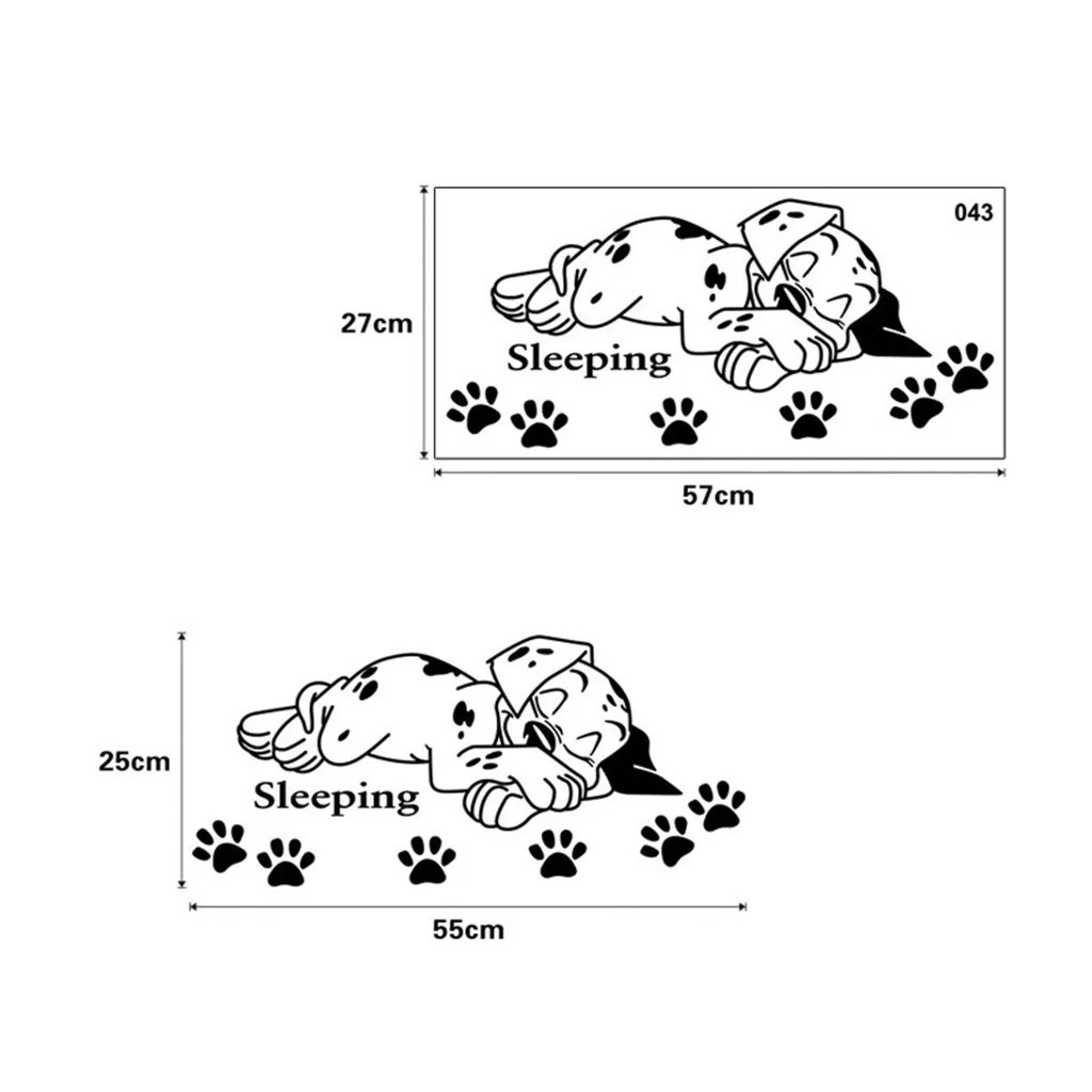 Наклейки на стену сладкий сон спящий далматинец собаки Домашние животные щенки виниловая наклейка на стену фреска плакат Детский Декор для спальни