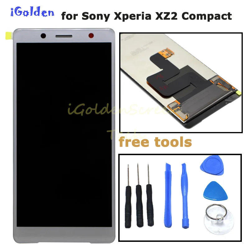

100% Tested 5.0'' For Sony Xperia XZ2 Compact LCD Display Touch Screen Digitizer Assembly Replacement For Sony XZ2 Mini LCD