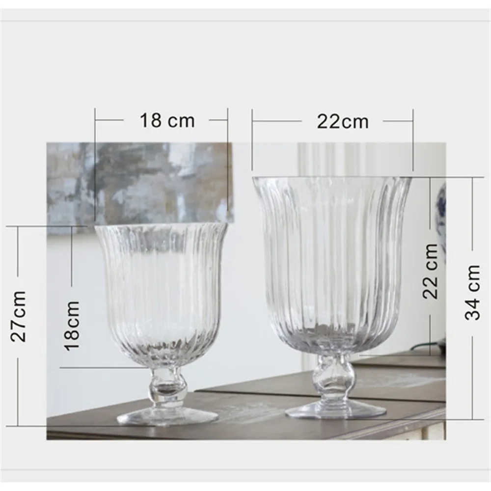 Классическая неоклассическая стеклянная ваза с бриллиантами, прозрачная декоративная ваза для гостиной, банкетная Цветочная композиция, Свадебный центральный элемент